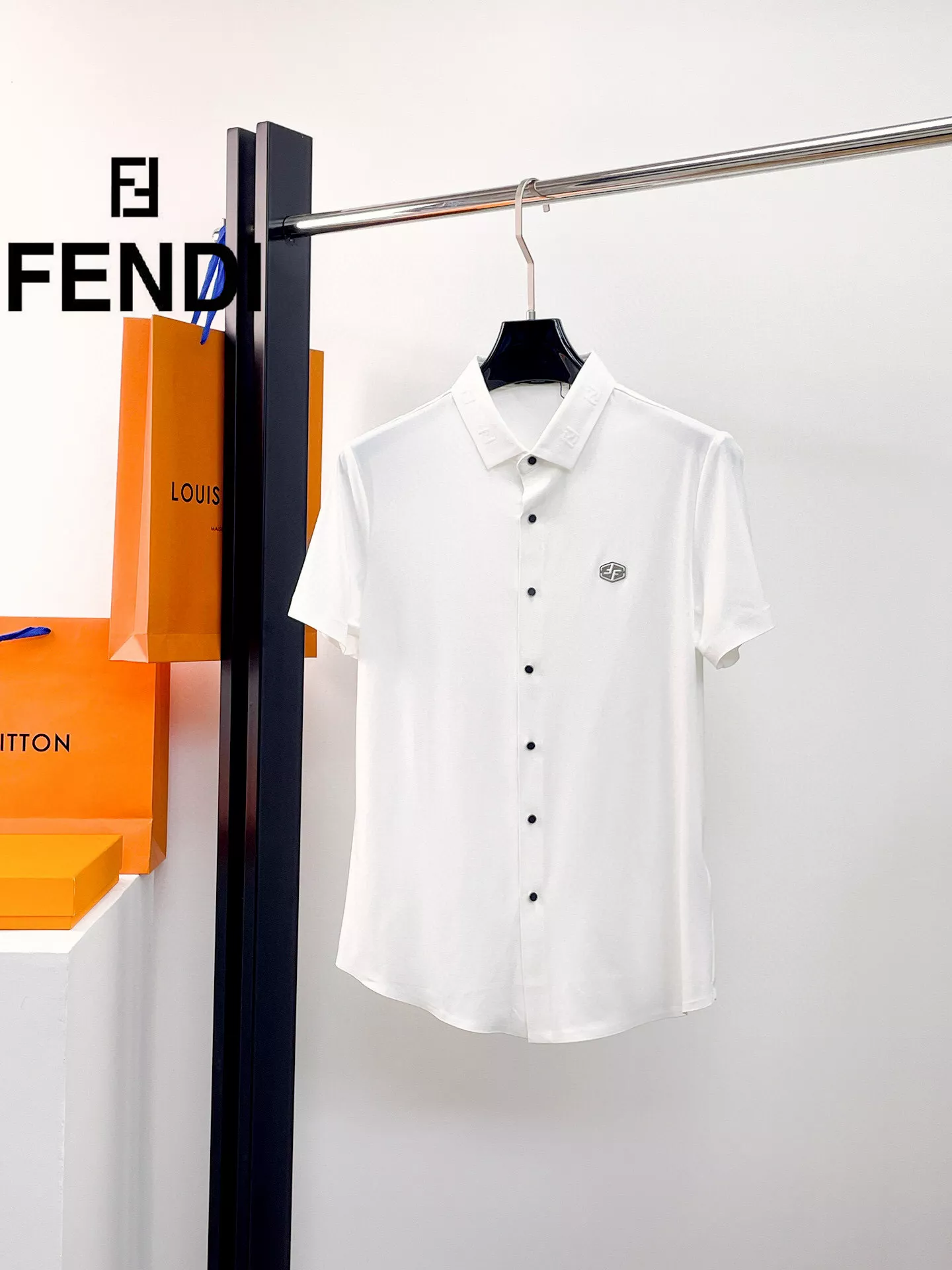 Fendi Shirts Short Sleeved For Men Timeless 4162
