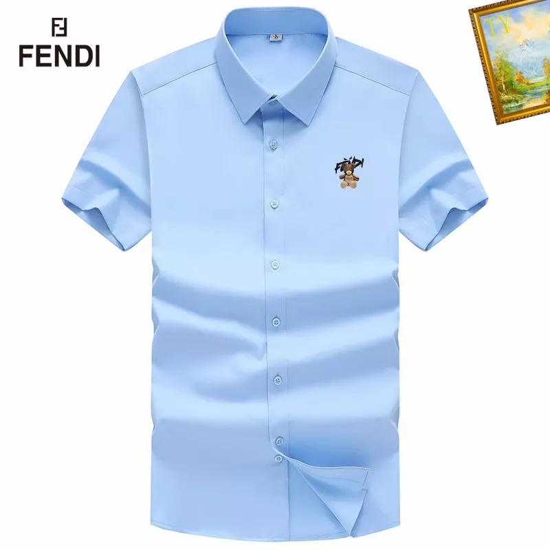 Fendi Shirts Short Sleeved For Men Trendsetting 2859