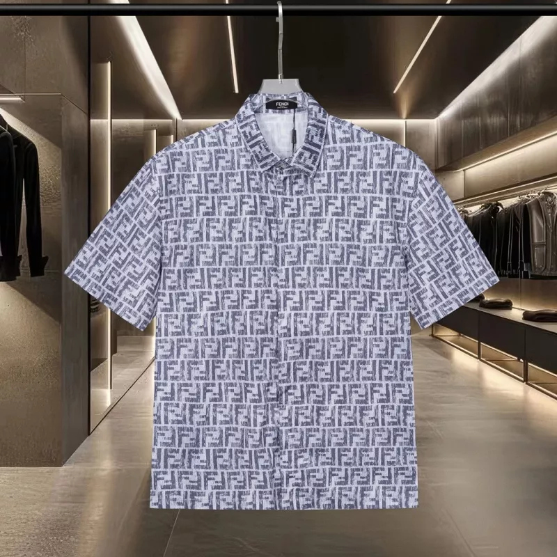 Fendi Shirts Short Sleeved For Unisex Breathable 6205