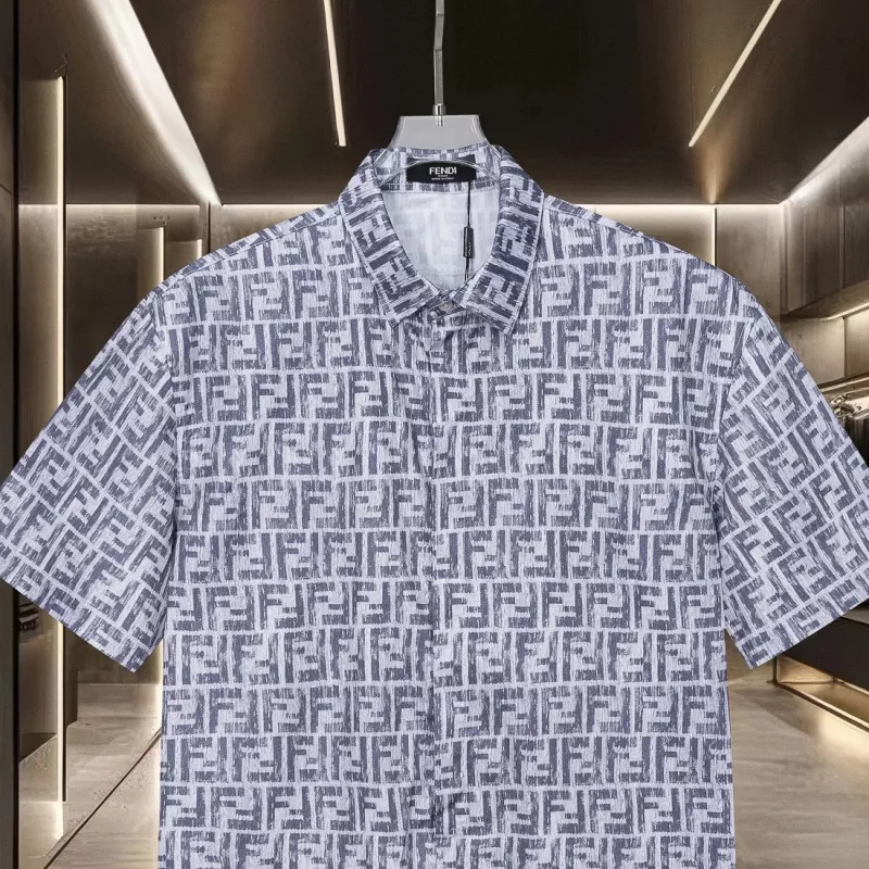 Fendi Shirts Short Sleeved For Unisex Breathable 6205