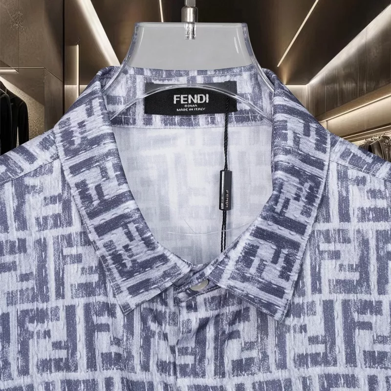 Fendi Shirts Short Sleeved For Unisex Breathable 6205