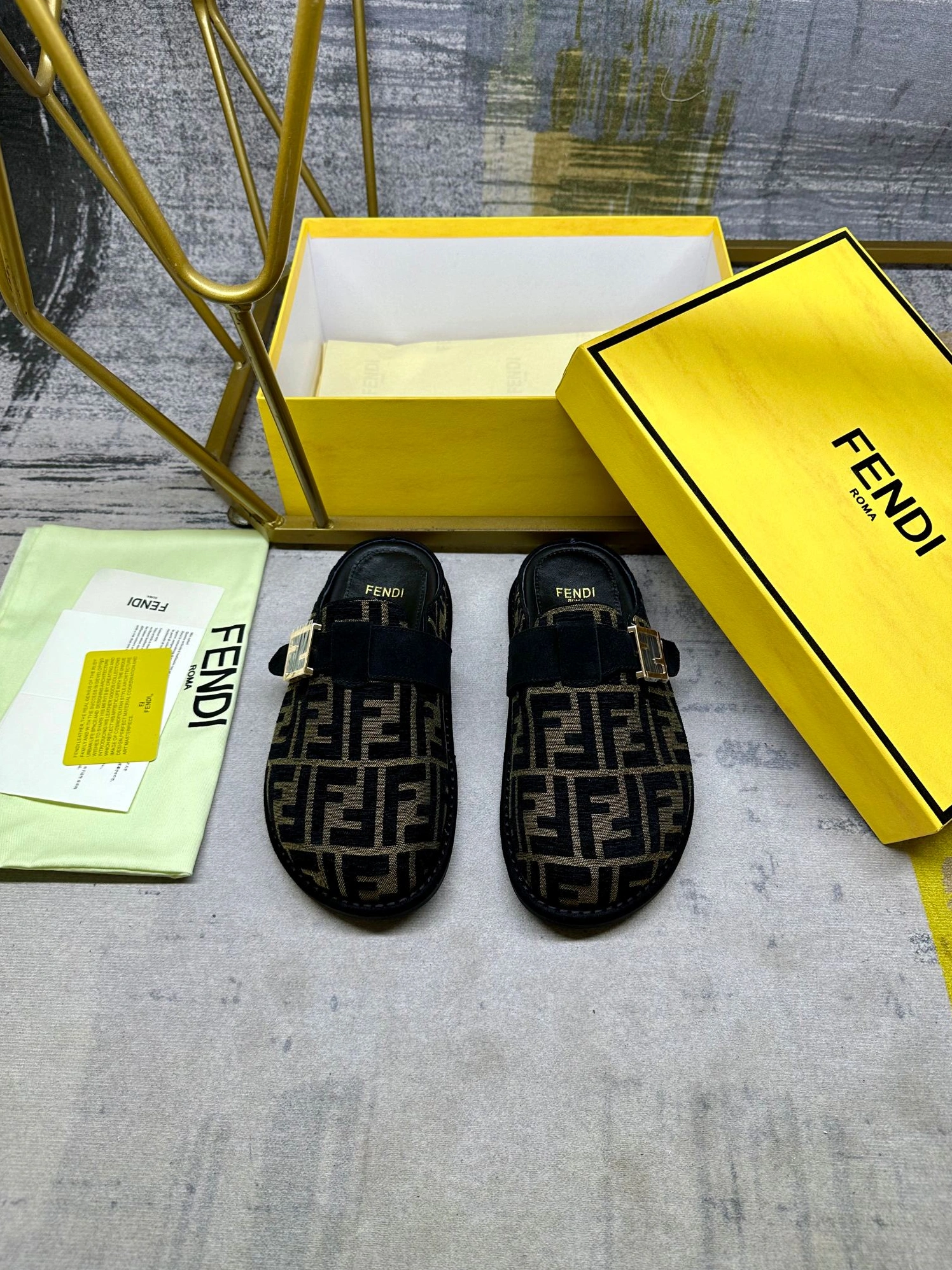 Fendi Slippers For Men Refined 8642