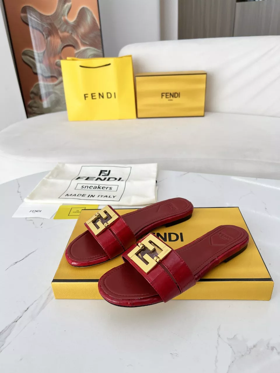 Fendi Slippers For Women Bright 8305