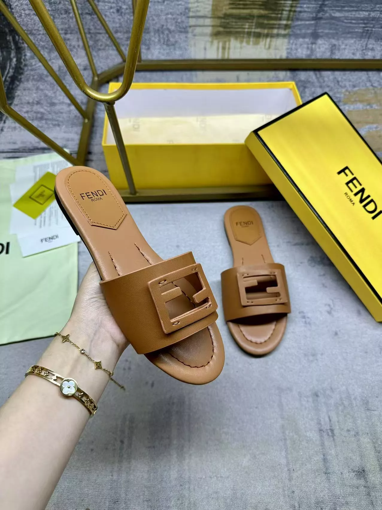 Fendi Slippers For Women Sophisticated 4199