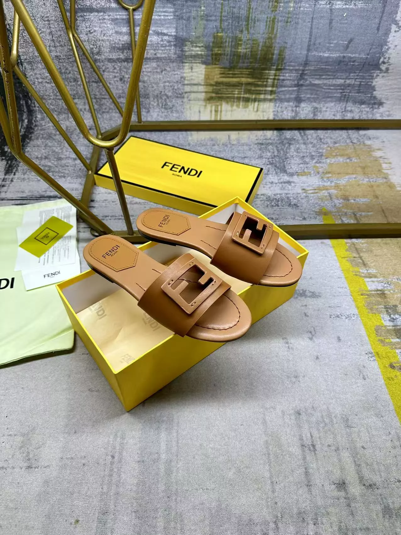 Fendi Slippers For Women Sophisticated 4199