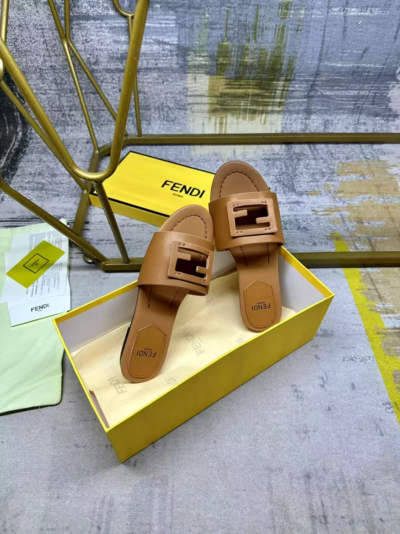 Fendi Slippers For Women Sophisticated 4199