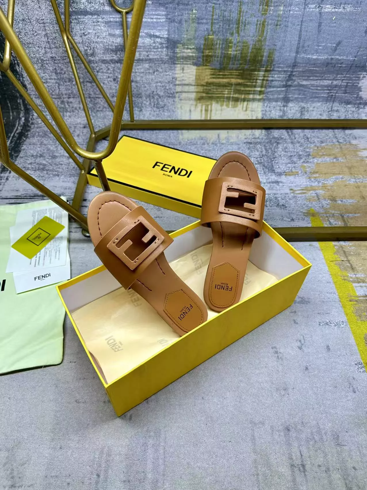 Fendi Slippers For Women Sophisticated 4199