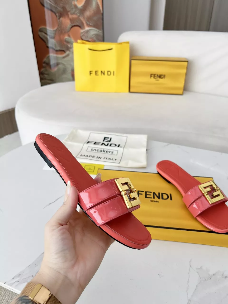Fendi Slippers For Women Trendy 8549