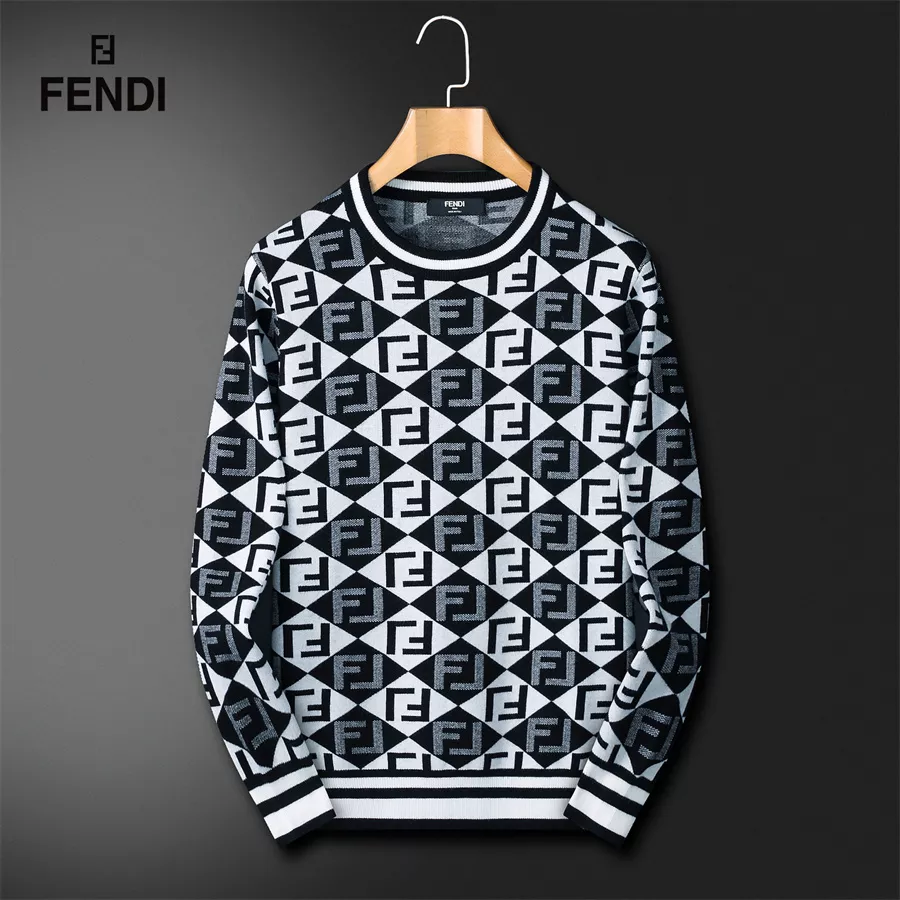 Fendi Sweaters Long Sleeved For Men Breathable 7133