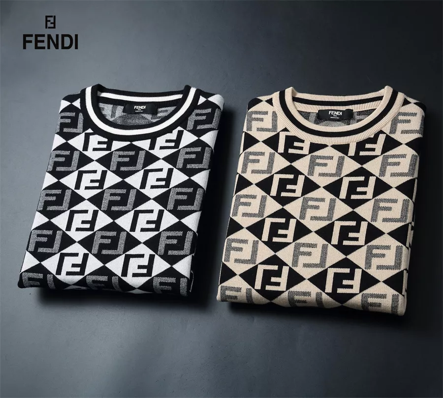 Fendi Sweaters Long Sleeved For Men Breathable 7133
