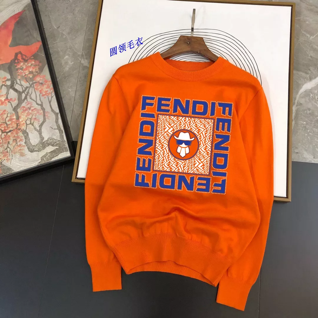Fendi Sweaters Long Sleeved For Men Refined 7474
