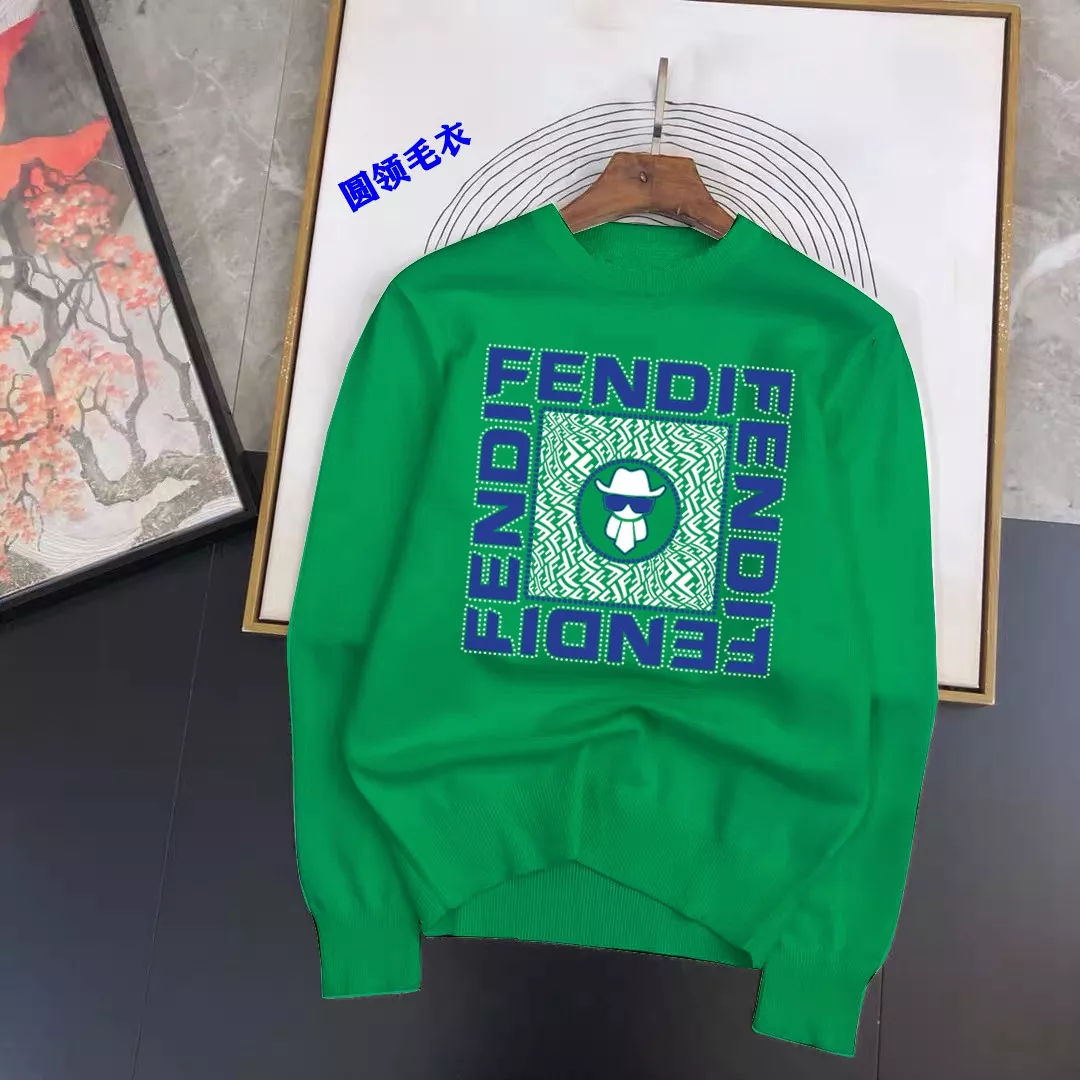 Fendi Sweaters Long Sleeved For Men Vibrant 5789