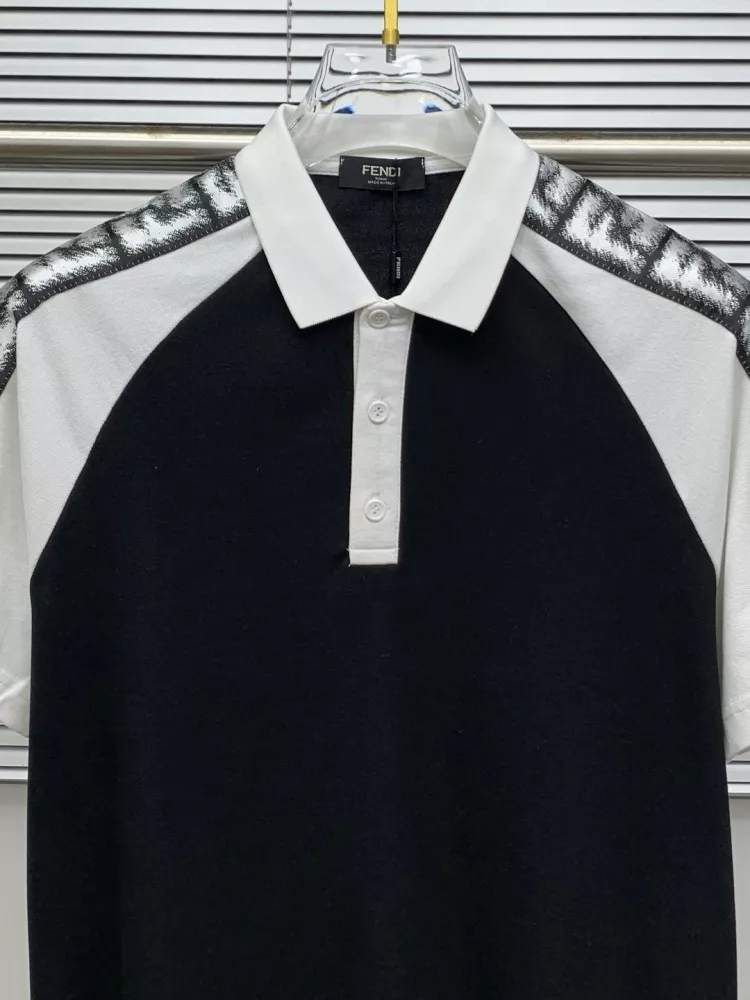 Fendi T-Shirts Short Sleeved For Men Bold 6145