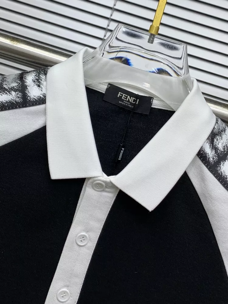 Fendi T-Shirts Short Sleeved For Men Bold 6145