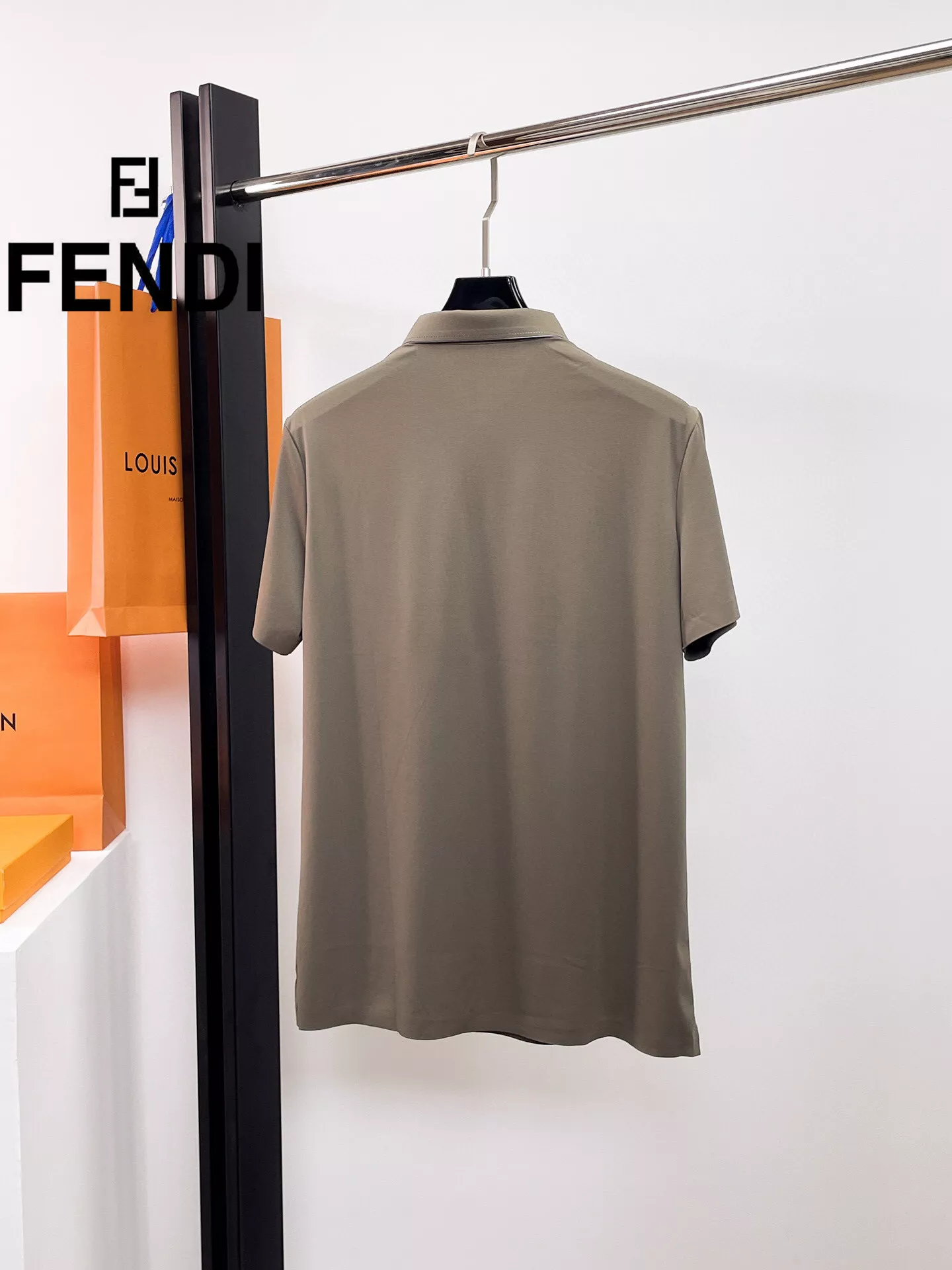 Fendi T-Shirts Short Sleeved For Men Bright 8824