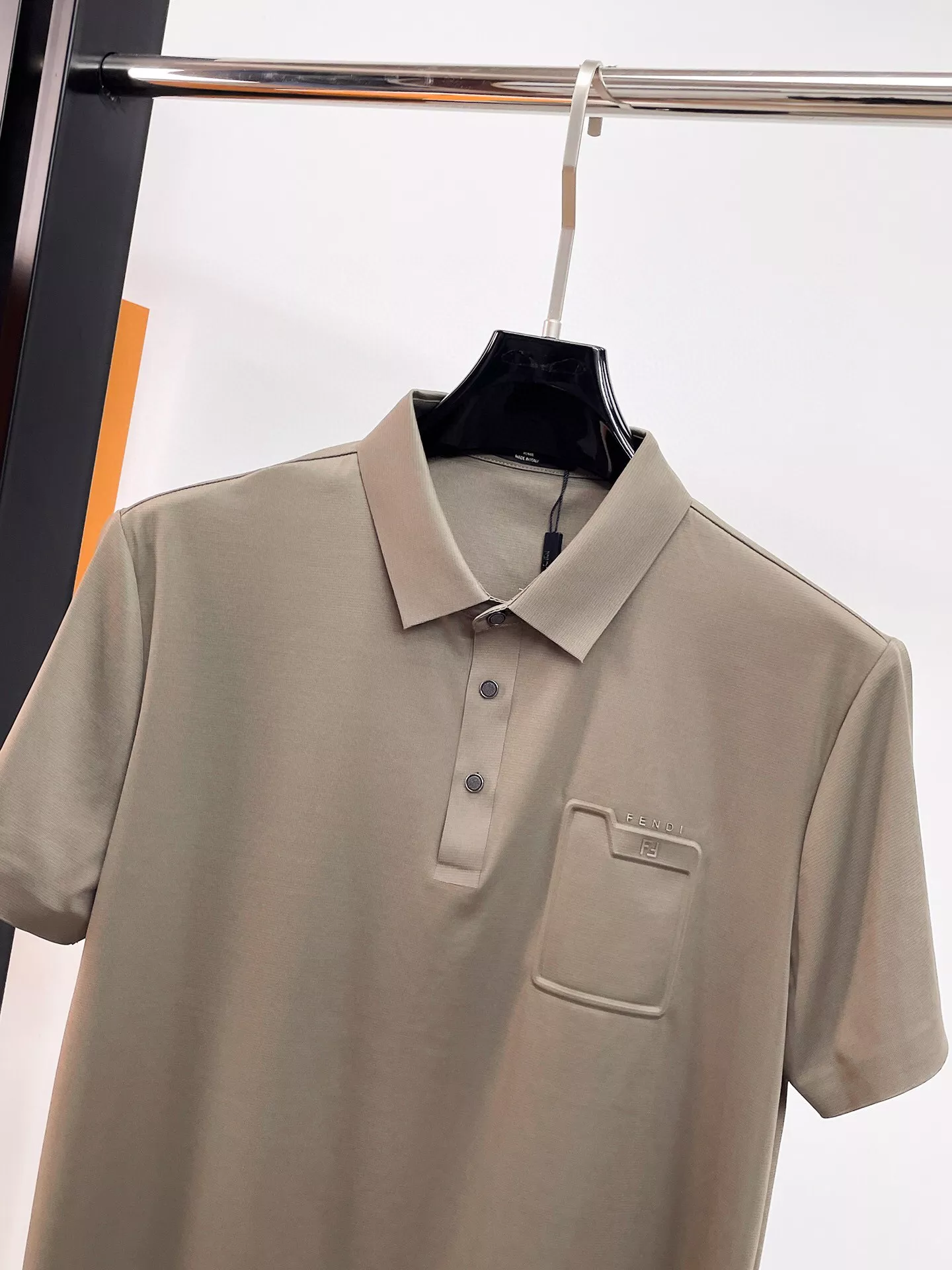 Fendi T-Shirts Short Sleeved For Men Bright 8824