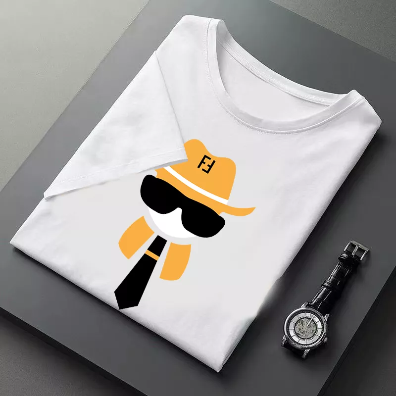 Fendi T-Shirts Short Sleeved For Men Fashionable 8940