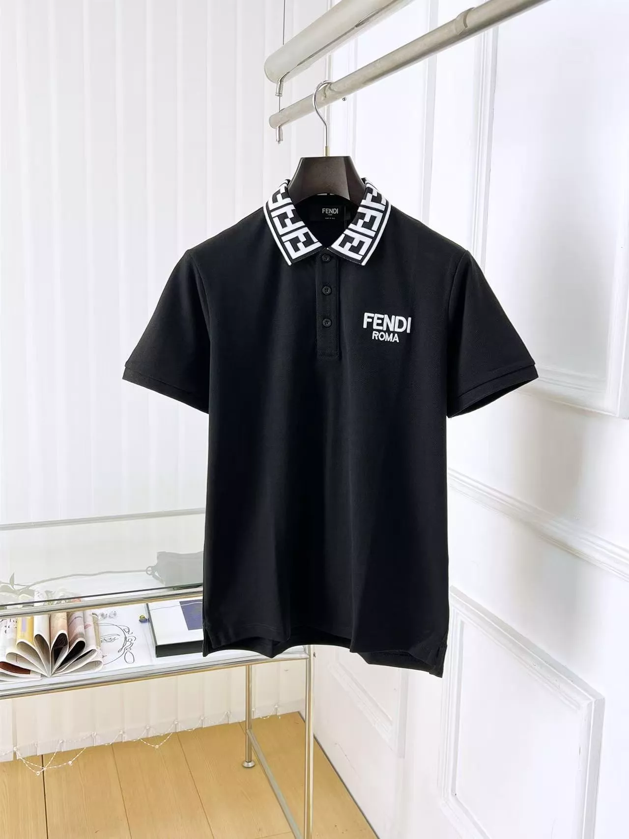Fendi T-Shirts Short Sleeved For Men Functional 878