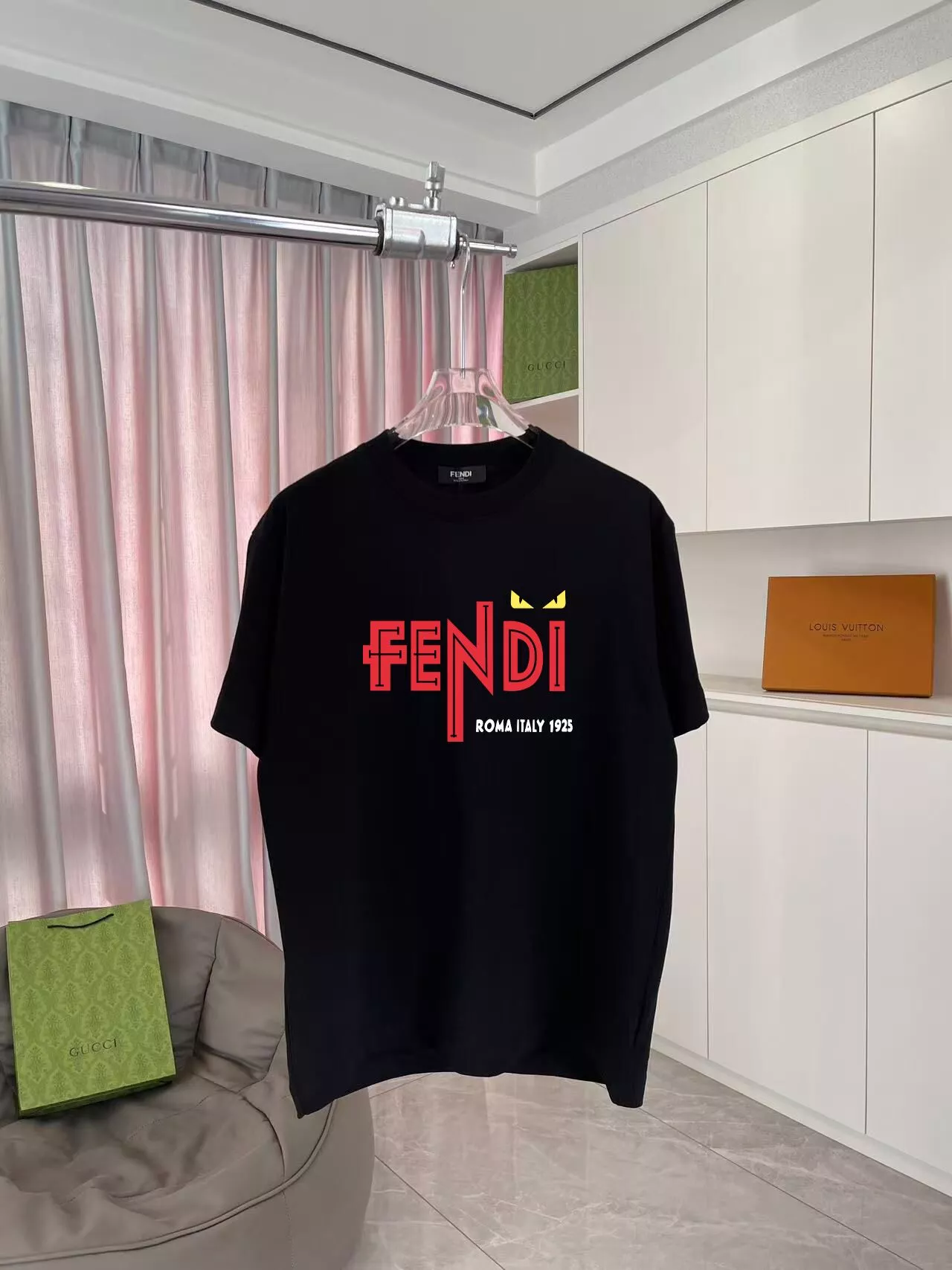 Fendi T-Shirts Short Sleeved For Unisex Bold 5223