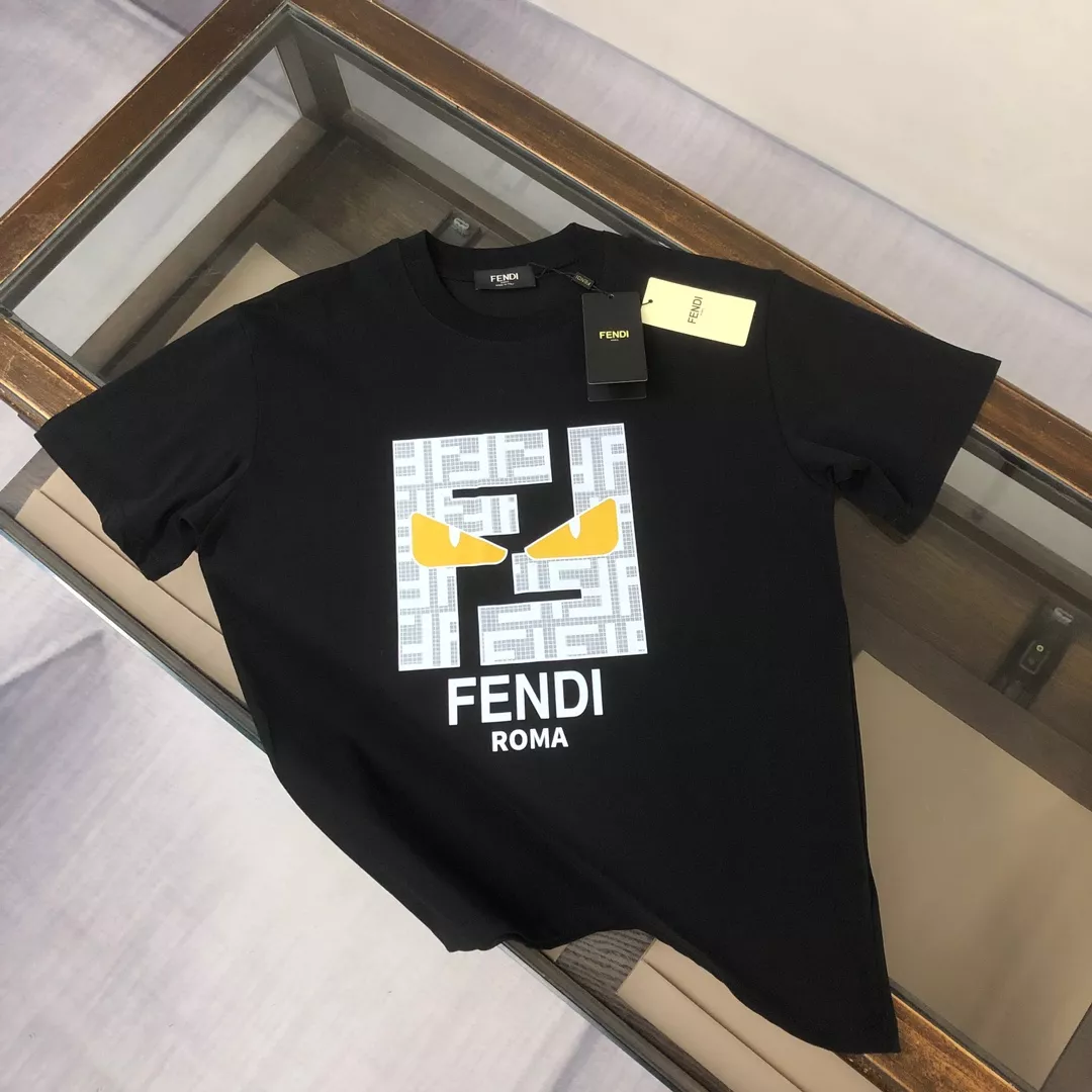 Fendi T-Shirts Short Sleeved For Unisex Bright 335