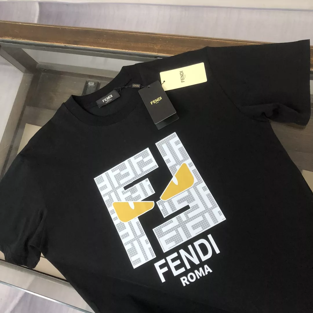 Fendi T-Shirts Short Sleeved For Unisex Bright 335
