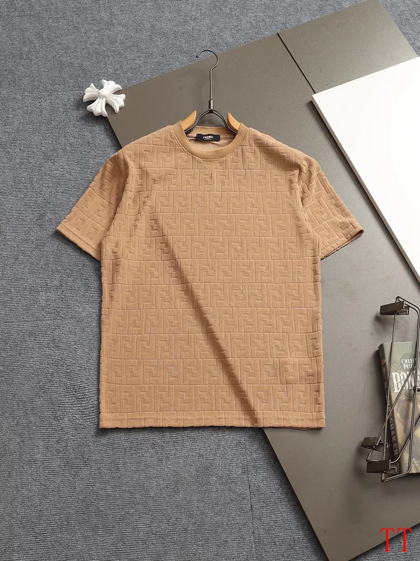Fendi T-Shirts Short Sleeved For Unisex Bright 6984