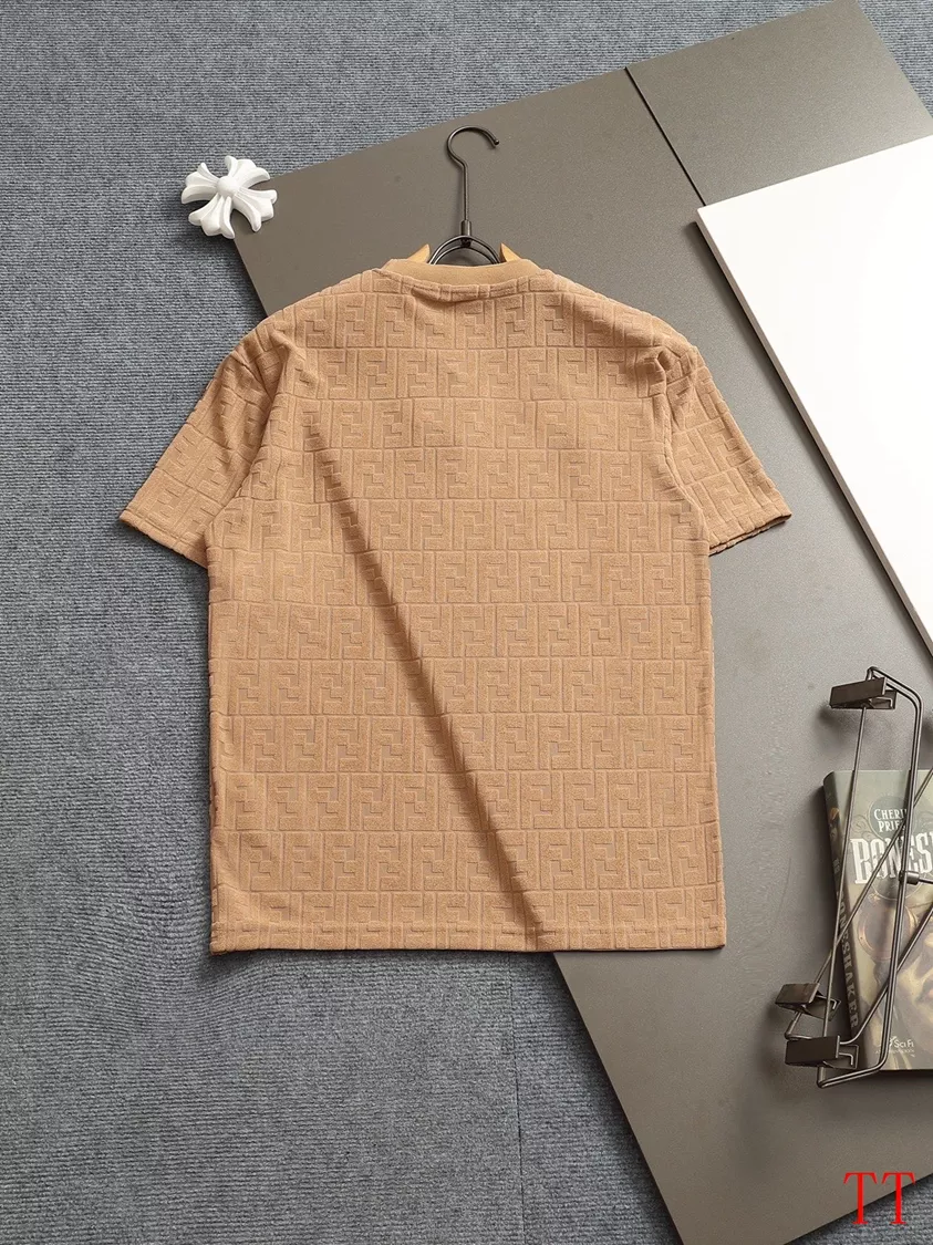 Fendi T-Shirts Short Sleeved For Unisex Bright 6984