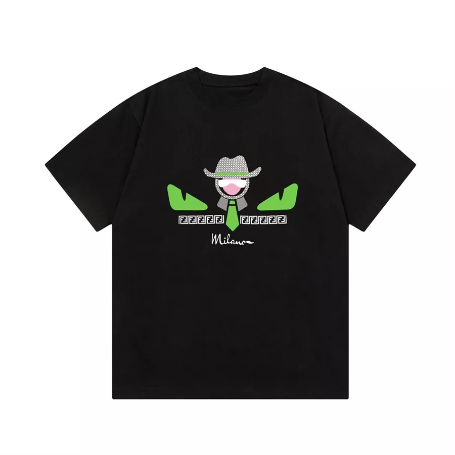 Fendi T-Shirts Short Sleeved For Unisex Classic 3632