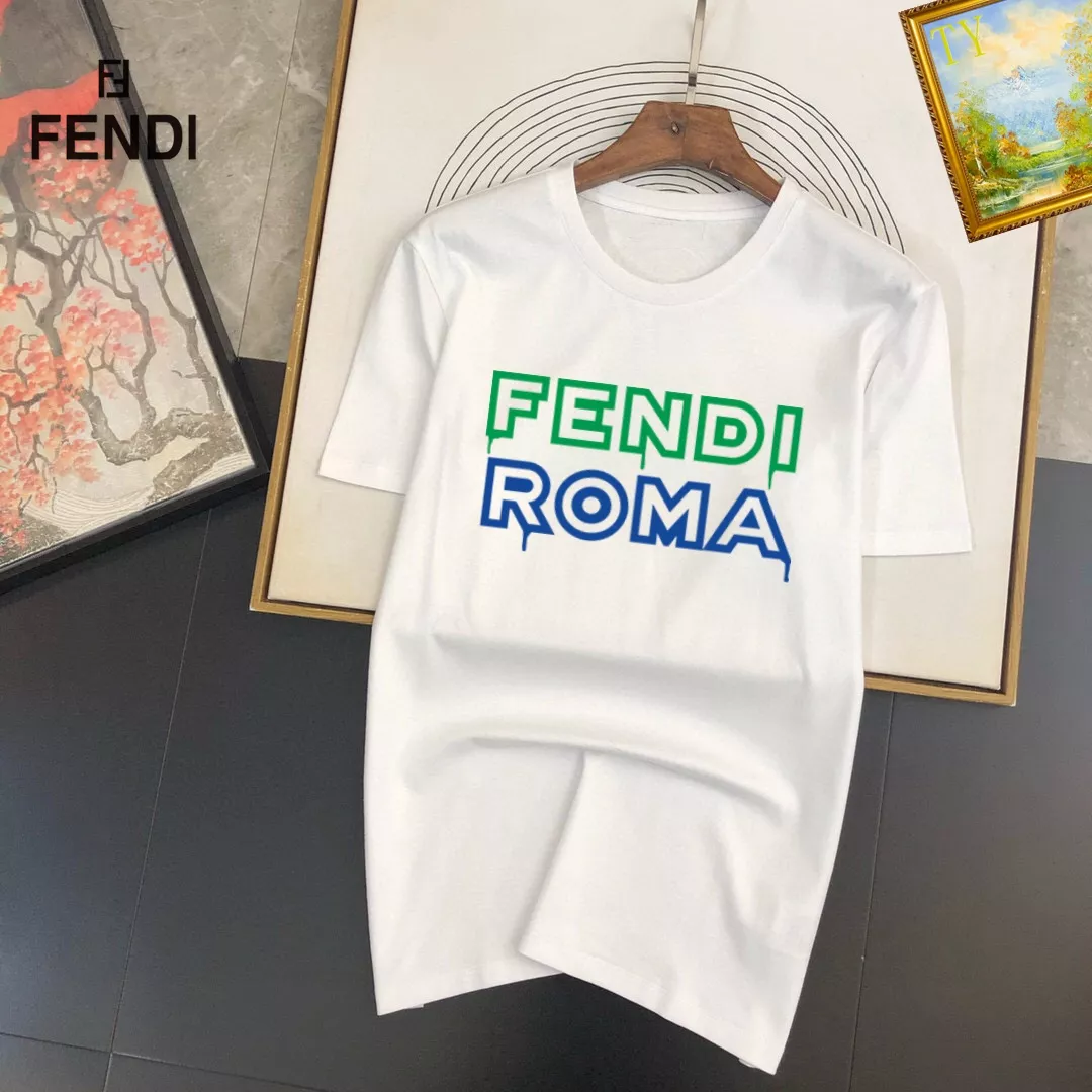 Fendi T-Shirts Short Sleeved For Unisex Comfortable 2741