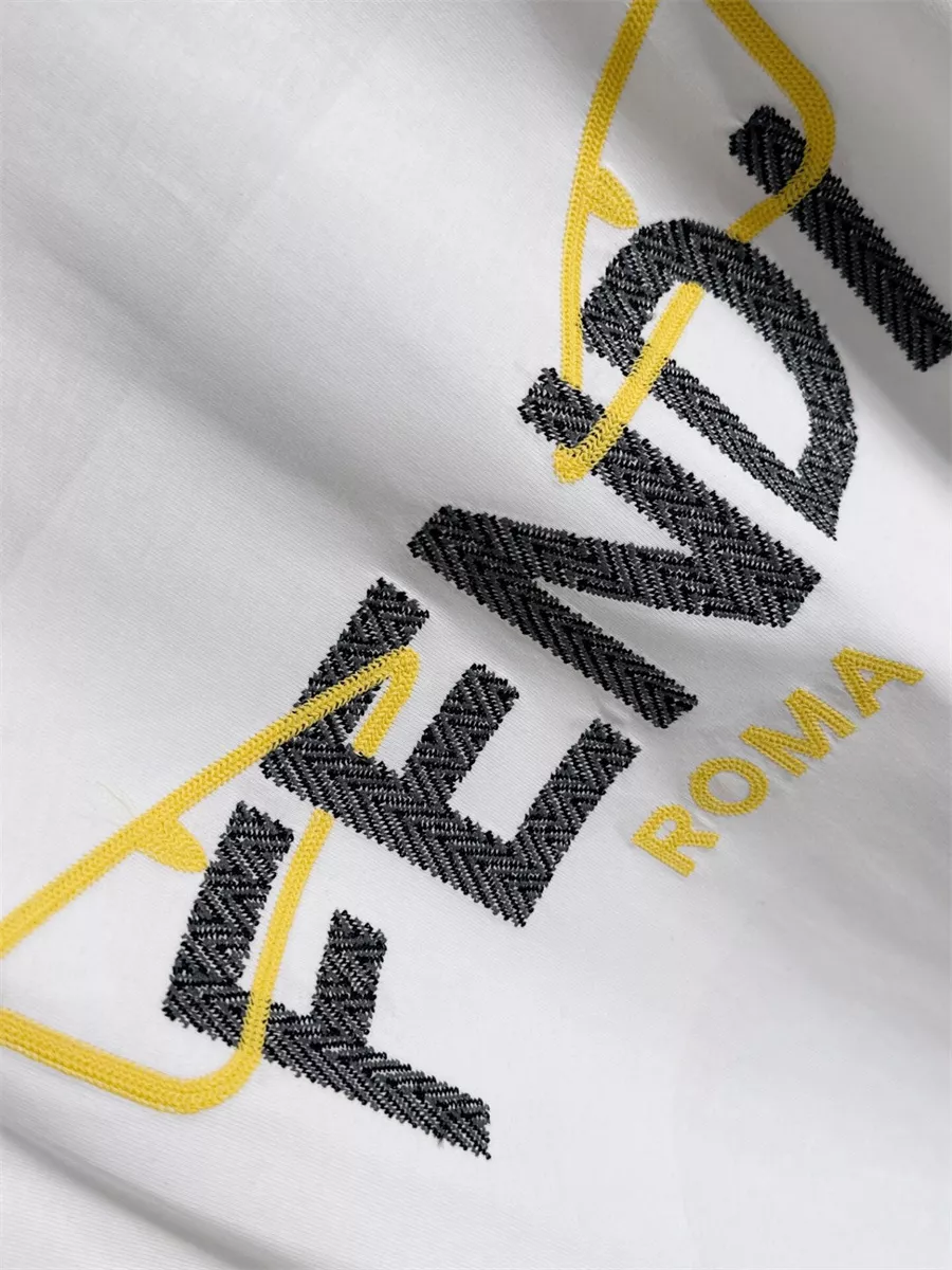 Fendi T-Shirts Short Sleeved For Unisex DailyWear 6036