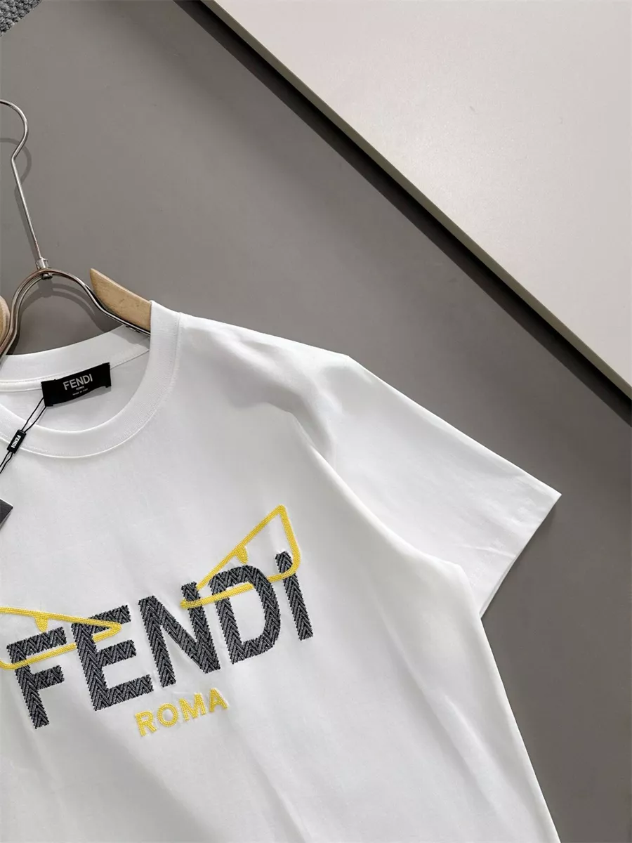 Fendi T-Shirts Short Sleeved For Unisex DailyWear 6036
