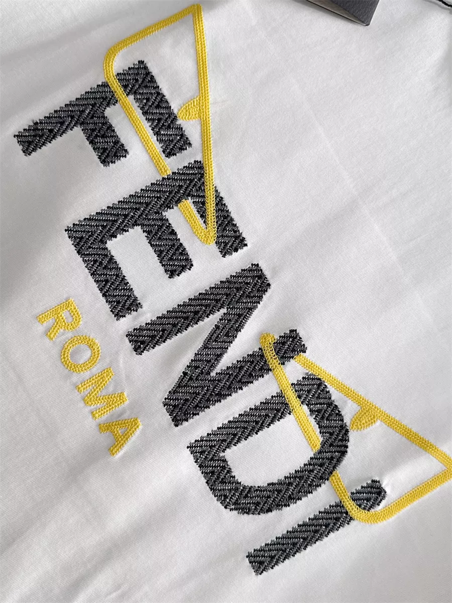 Fendi T-Shirts Short Sleeved For Unisex DailyWear 6036