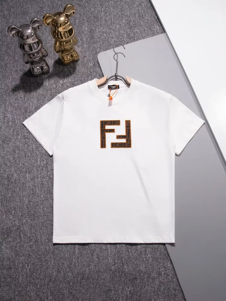 Fendi T-Shirts Short Sleeved For Unisex Durable 5869
