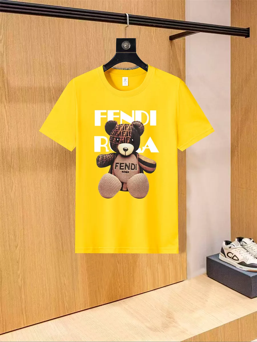 Fendi T-Shirts Short Sleeved For Unisex EasyMatch 633