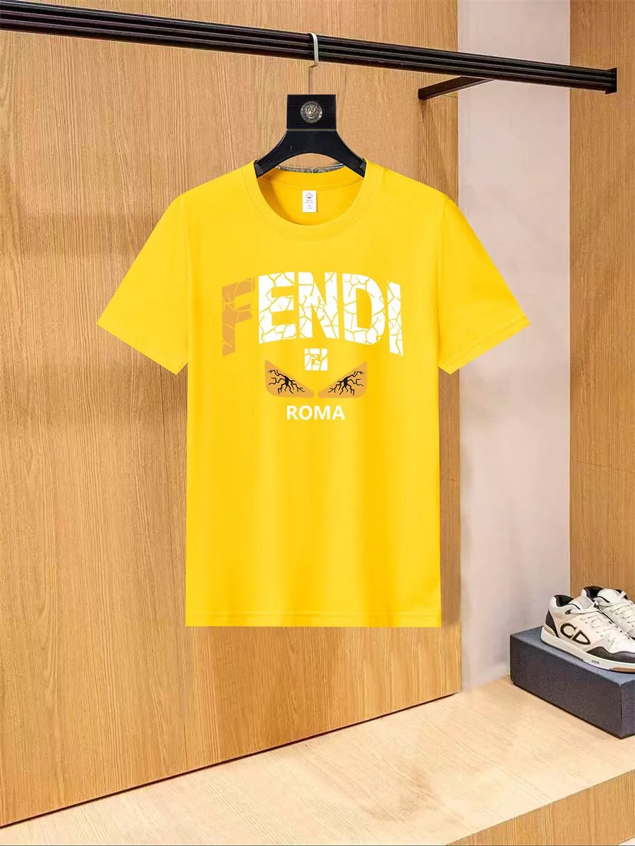 Fendi T-Shirts Short Sleeved For Unisex EyeCatching 2682