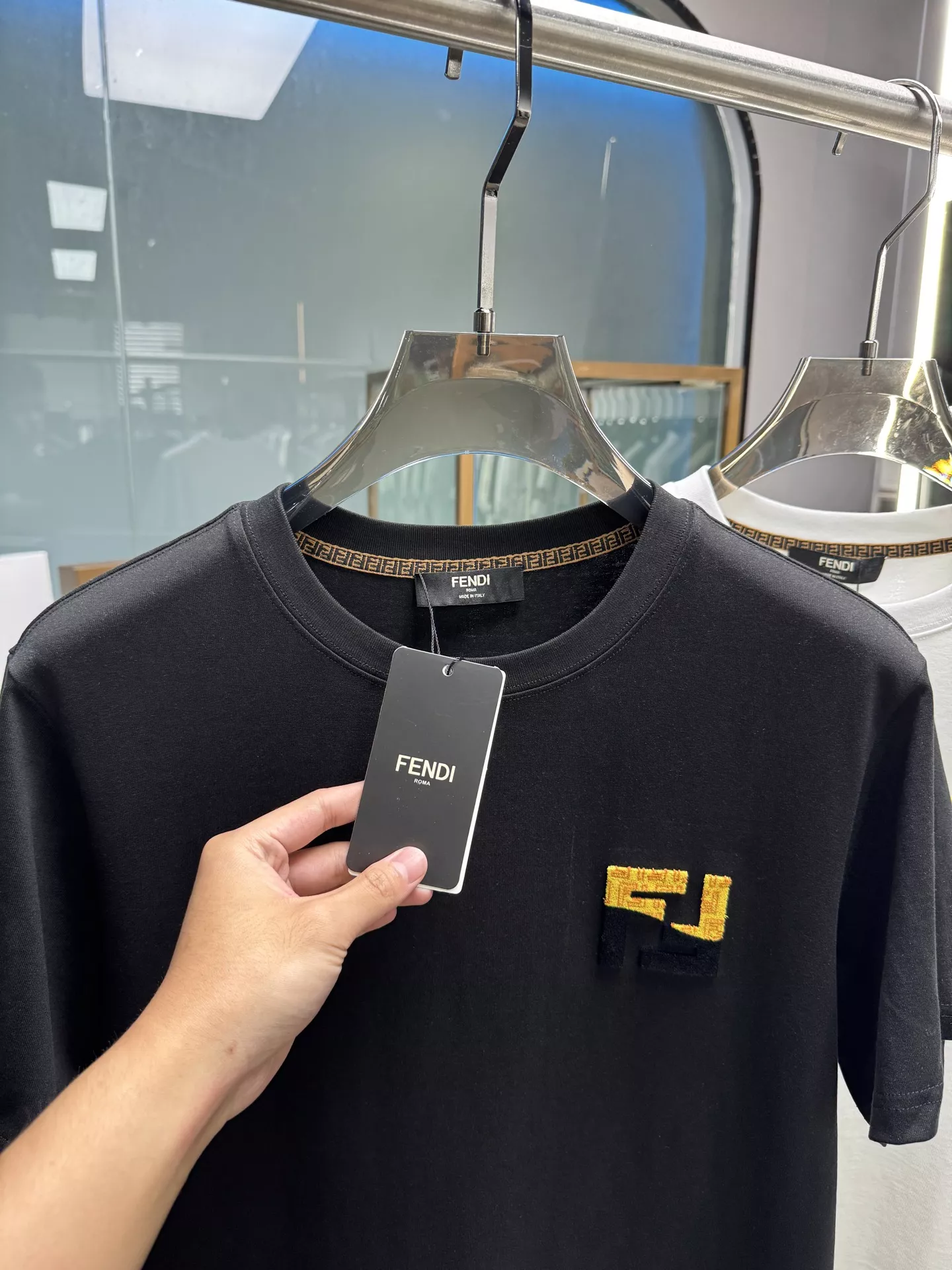 Fendi T-Shirts Short Sleeved For Unisex Reliable 8680