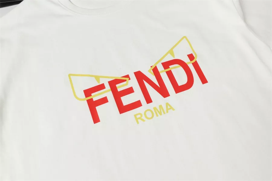 Fendi T-Shirts Short Sleeved For Unisex Resilient 4993