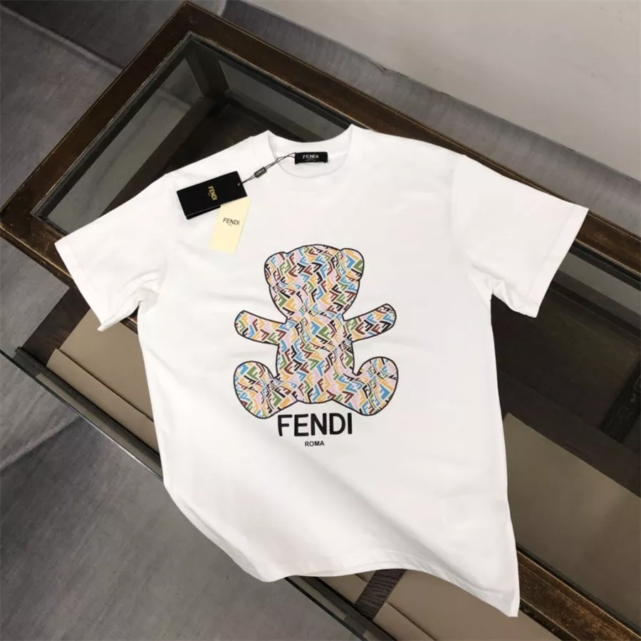 Fendi T-Shirts Short Sleeved For Unisex Sleek 8897