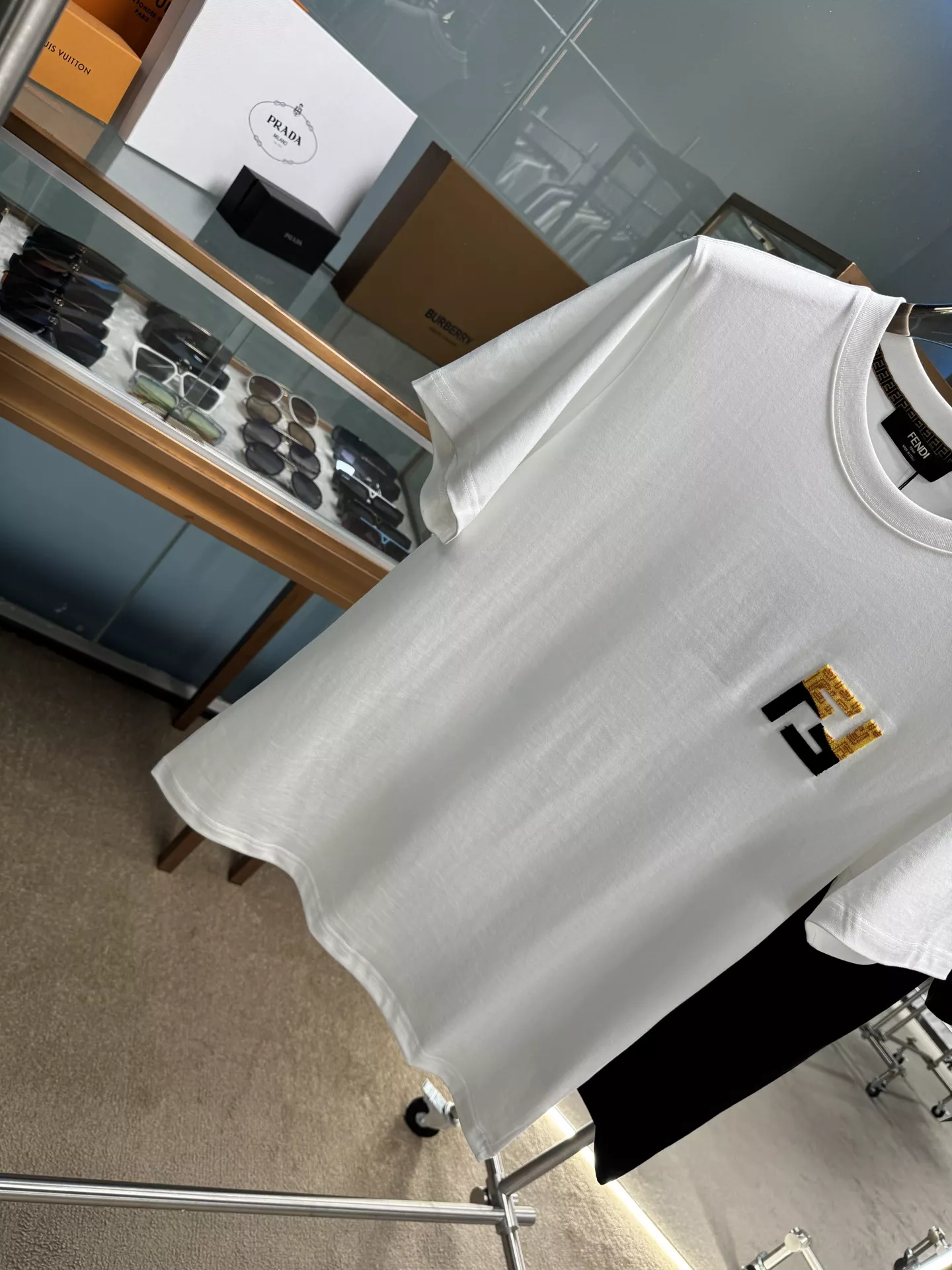 Fendi T-Shirts Short Sleeved For Unisex Timeless 1416