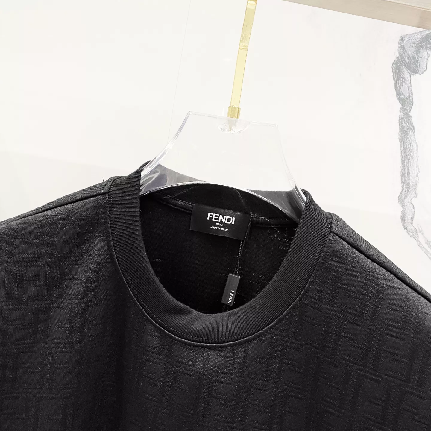Fendi T-Shirts Short Sleeved For Unisex Timeless 3834