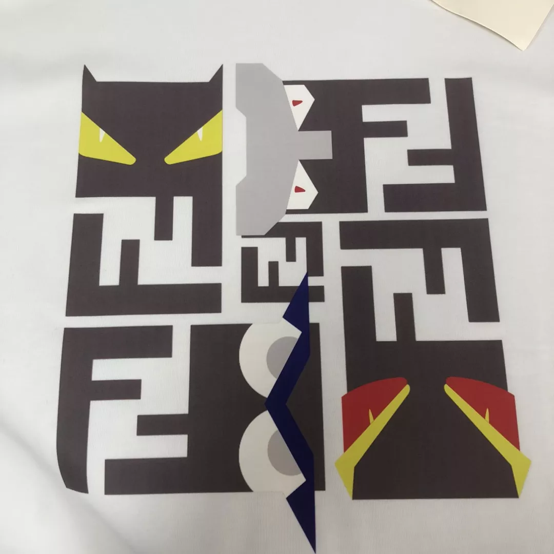 Fendi T-Shirts Short Sleeved For Unisex Trendsetting 9720