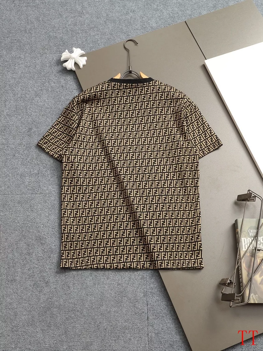 Fendi T-Shirts Short Sleeved For Unisex Trendy 1039
