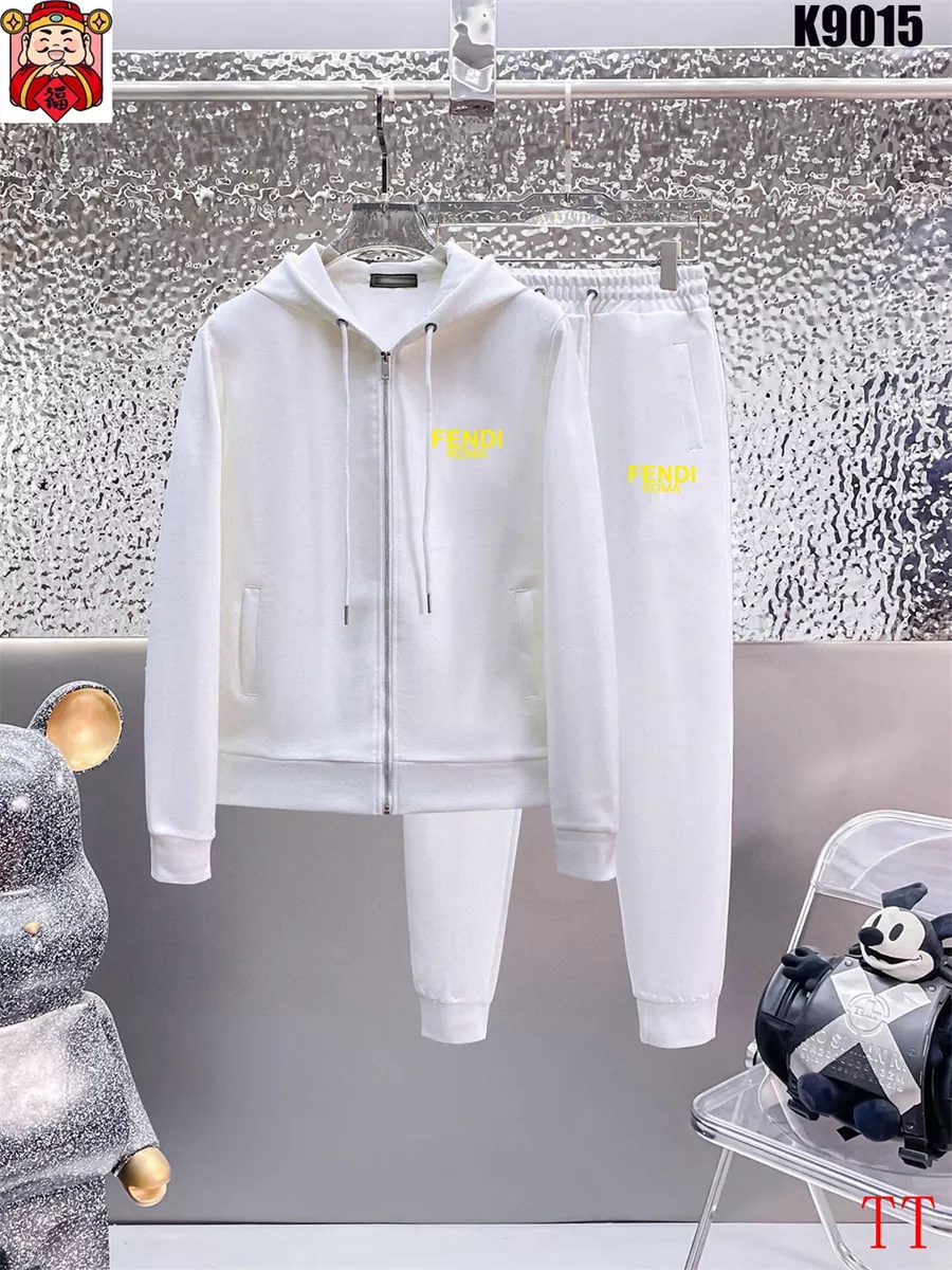 Fendi Tracksuits Long Sleeved For Men EasyMatch 3814