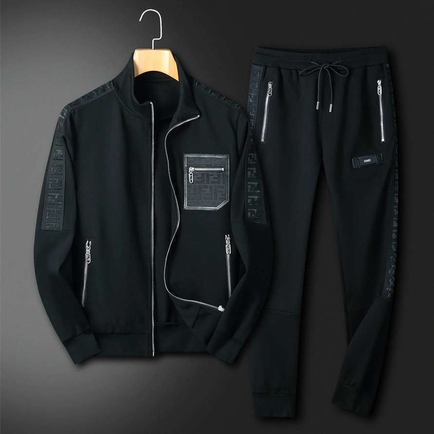 Fendi Tracksuits Long Sleeved For Men Flexible 6614