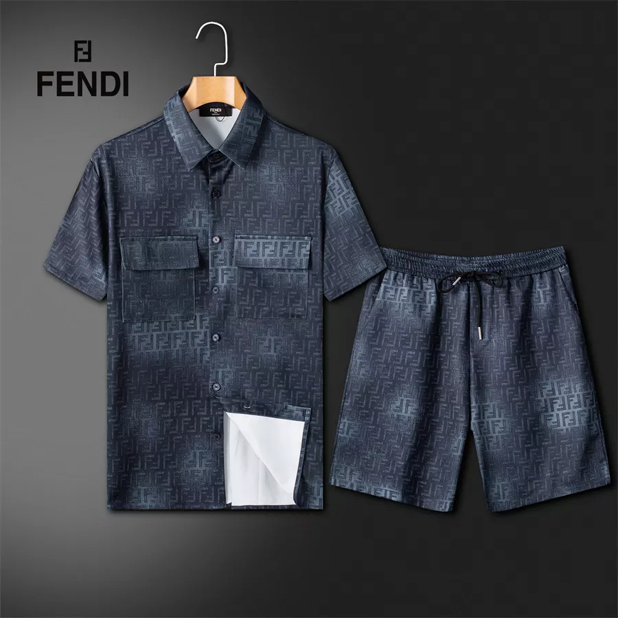 Fendi Tracksuits Short Sleeved For Men Cozy 1420