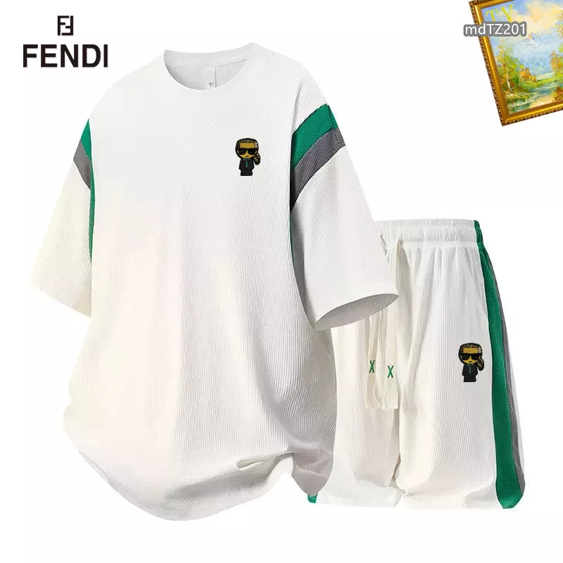 Fendi Tracksuits Short Sleeved For Men GoodFit 5248