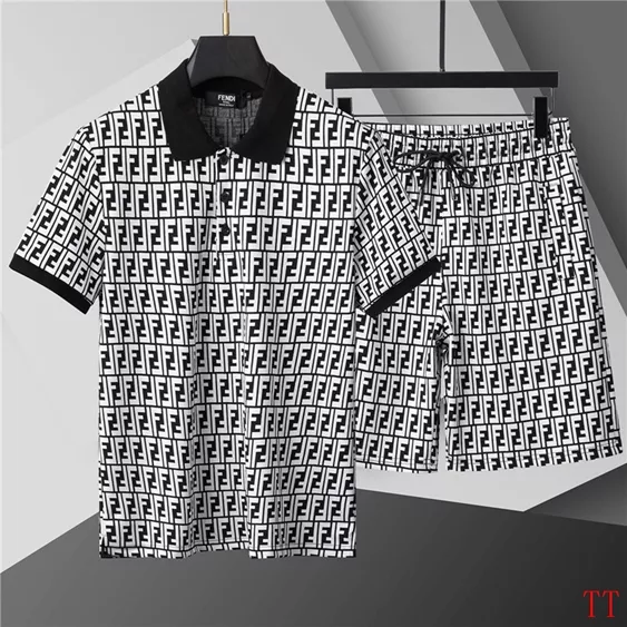 Fendi Tracksuits Short Sleeved For Men Soft 6615
