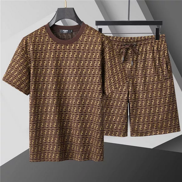 Fendi Tracksuits Short Sleeved For Men StreetReady 8477