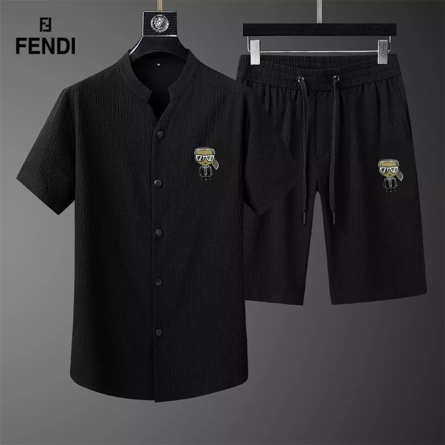 Fendi Tracksuits Short Sleeved For Men Timeless 359