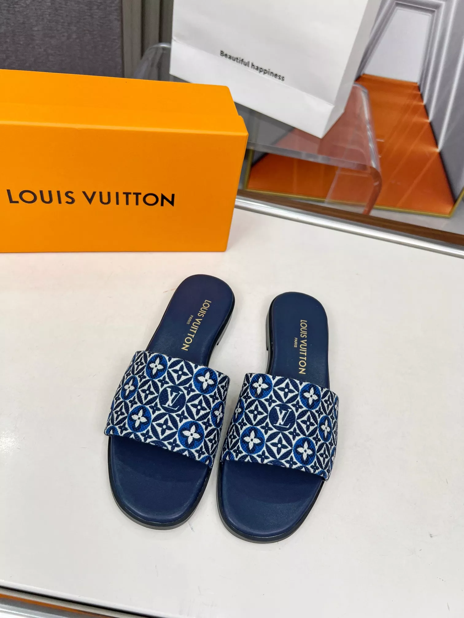 Flexible 1002 Louis Vuitton Slippers For Women